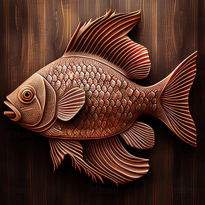 3D model Thai labeo fish (STL)